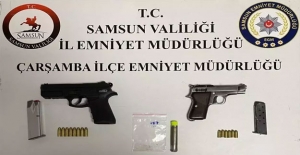 Samsun'da silah ve uyuşturucu operasyonu 3 gözaltı