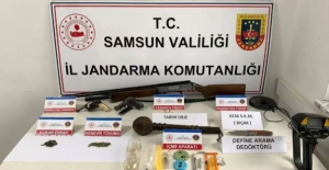 Samsun#039;da uyuşturucu ve silah...