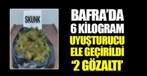 Bafra'da 6 kilogram sentetik uyuşturucu madde ele geçirildi