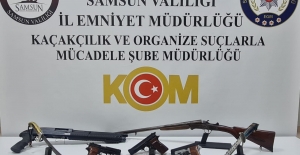 Samsun'da silah kaçakçılığı operasyonu