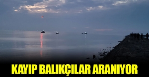 Denizde kaybolan balıkçılar 2'inci günde arandı