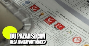 Bu Pazar Seçim Olsa Hangi Parti Önde?