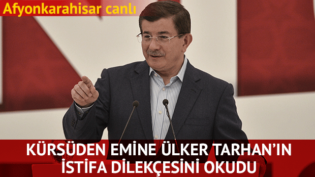 İstifa mektubunu okudu