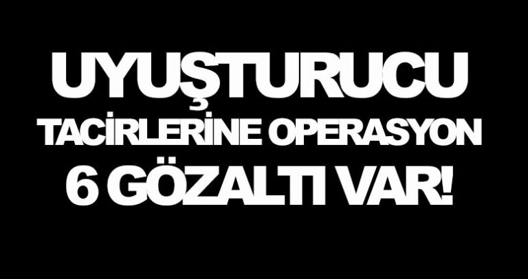 Samsun’da Torbacı Operasyonunda 6 gözaltı Var!