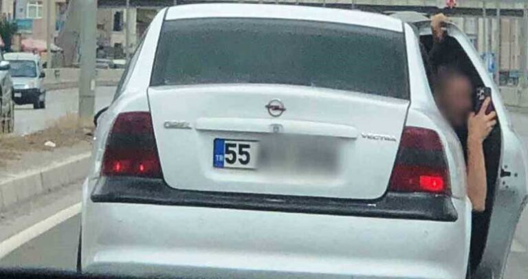 Samsun Polisi’nden Tehlikeli Sürücüye Ceza
