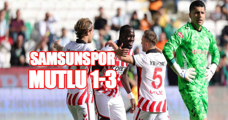 Samsunspor, Konyaspor deplasmanda baskın zafer
