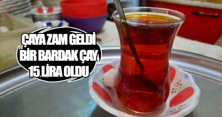 Samsun’da bir bardak çaya zam geldi
