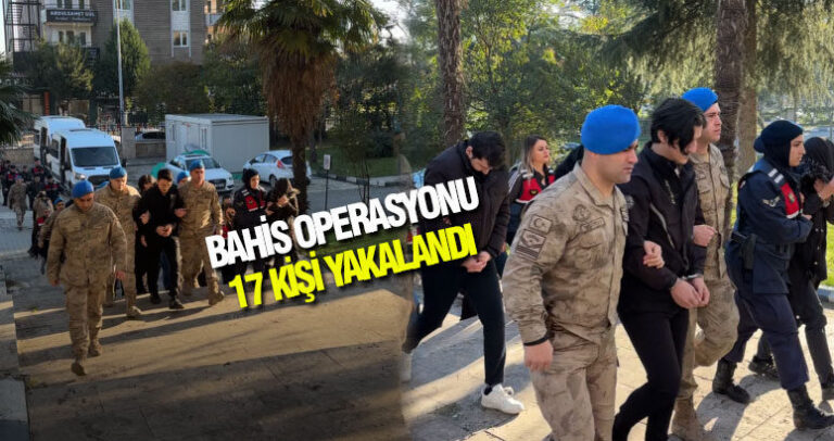 Samsun merkezli yasa dışı bahis operasyonu 17 gözaltı