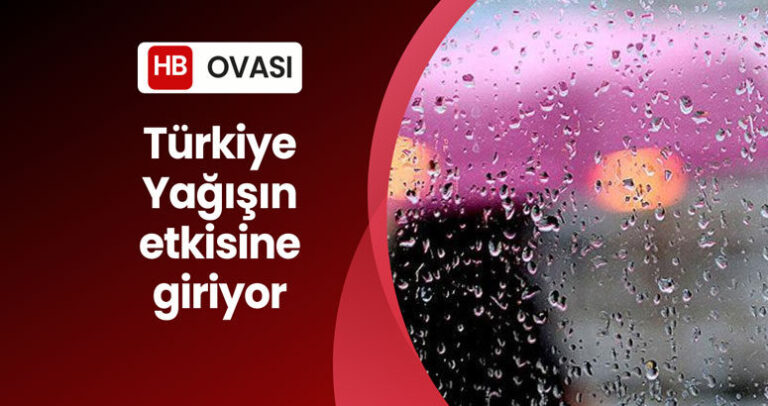 Türkiye Genelinde Sağanak Yağış Bekleniyor